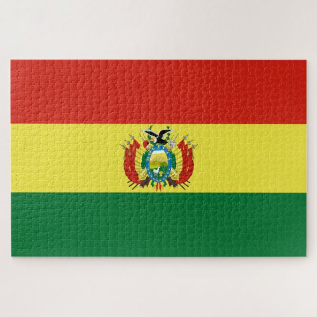 Flagge Boliviens Puzzle (Horizontal)