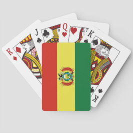 Flagge Boliviens Spielkarten