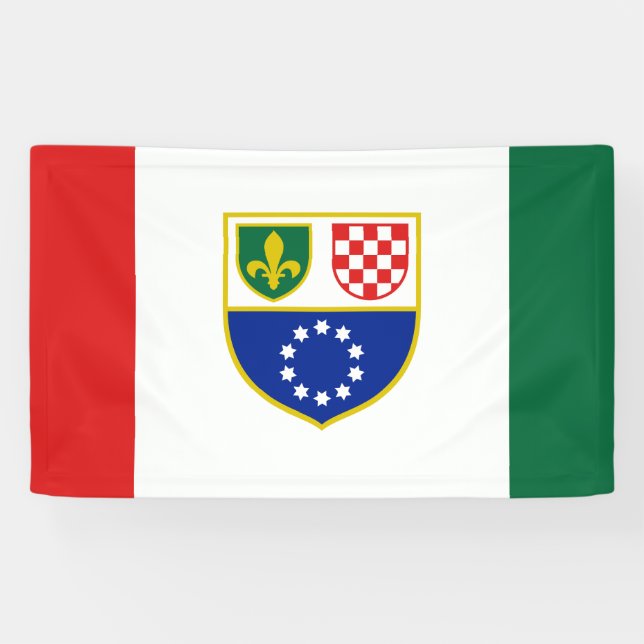 Flagge Bosnien und Herzegowina Banner (Horizontal)