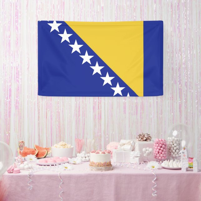 Flagge Bosnien und Herzegowina Banner (Party)