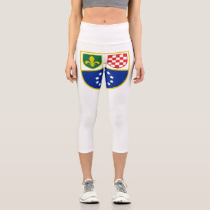 Flagge Bosnien und Herzegowina Capri Leggings
