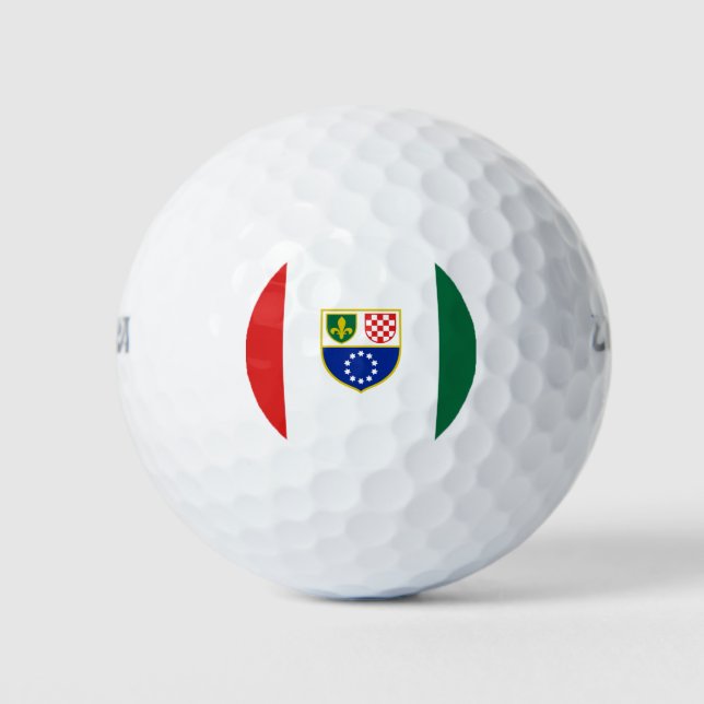 Flagge Bosnien und Herzegowina Golfball (Vorderseite)