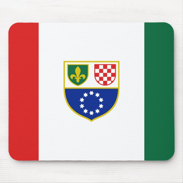 Flagge Bosnien und Herzegowina Mousepad (Vorne)