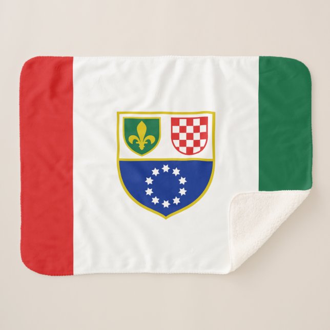 Flagge Bosnien und Herzegowina Sherpadecke (Vorderseite (Horizontal))