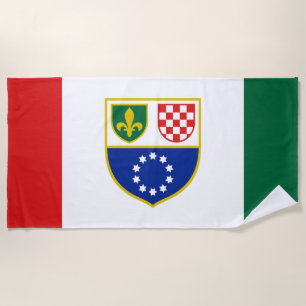 Flagge Bosnien und Herzegowina Strandtuch