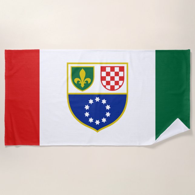 Flagge Bosnien und Herzegowina Strandtuch (Vorderseite)