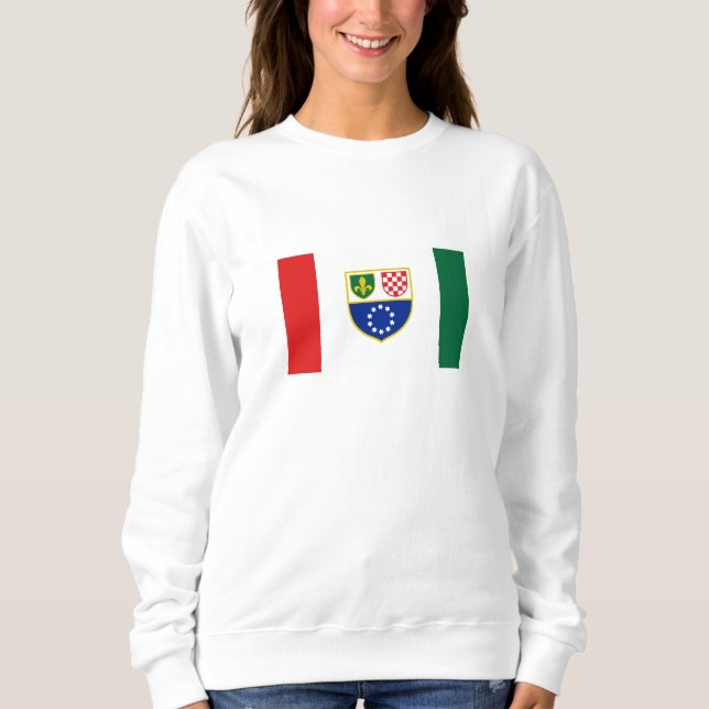 Flagge Bosnien und Herzegowina Sweatshirt (Vorderseite)