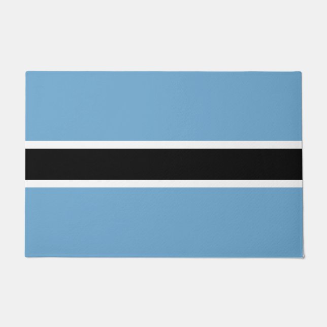 Flagge Botswanas (Botswana) Fußmatte (Vorderseite)