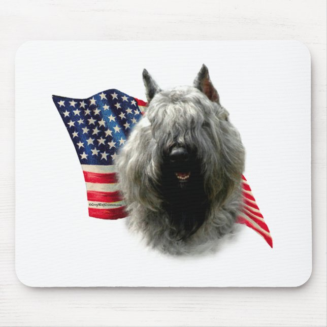 Flagge Bouvier des Flandres Mousepad (Vorne)