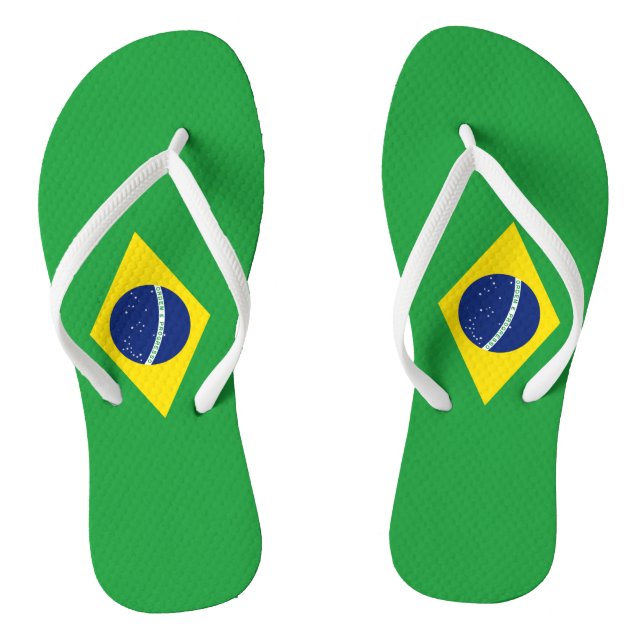 Flagge Brasilien Flip Flops (Fußbett)