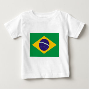 Flagge Brasiliens Baby T-shirt