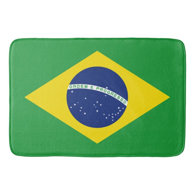Flagge Brasiliens Badematte (Vorderseite)