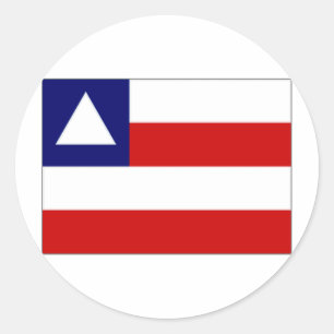 Flagge Brasiliens Bahia Runder Aufkleber