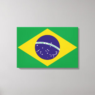 Flagge Brasiliens Bandeira do Brasil Leinwanddruck