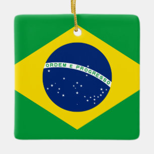 Flagge Brasiliens (Brasilien) Keramikornament