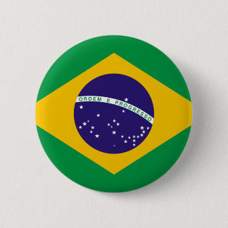 Flagge Brasiliens Button