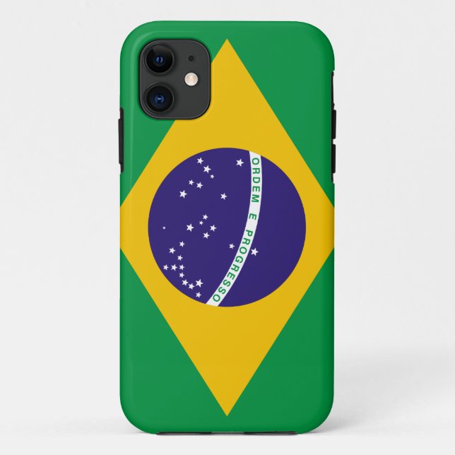 Flagge Brasiliens Case-Mate iPhone Hülle (Rückseite)