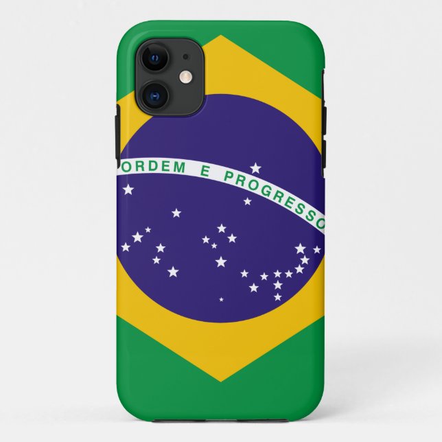 Flagge Brasiliens Case-Mate iPhone Hülle (Rückseite)