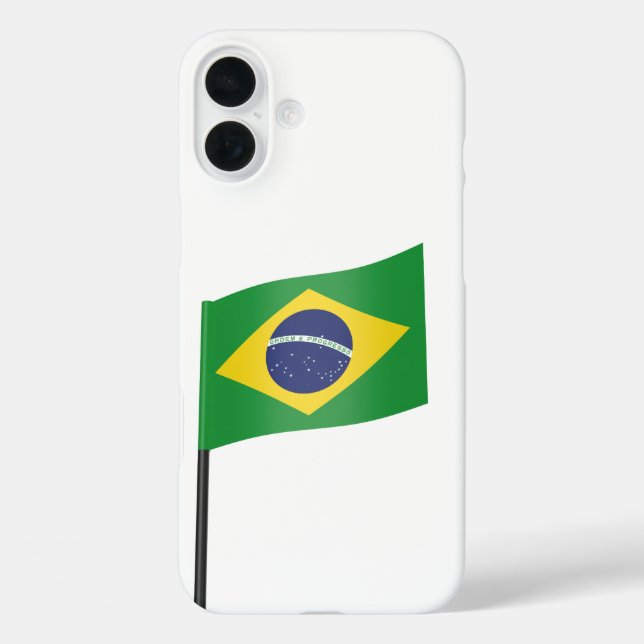 Flagge Brasiliens Case-Mate iPhone Hülle (Rückseite)