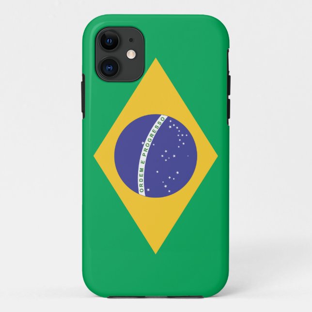 Flagge Brasiliens Case-Mate iPhone Hülle (Rückseite)