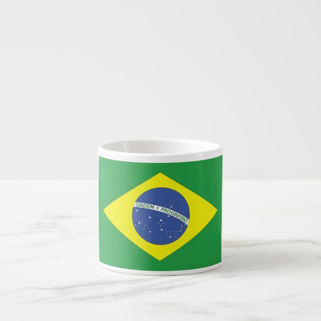 Flagge Brasiliens Espressotasse (Vorderseite)