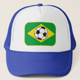 Flagge Brasiliens | Fußball-Sketch Truckerkappe