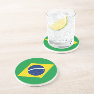 Flagge Brasiliens Getränkeuntersetzer