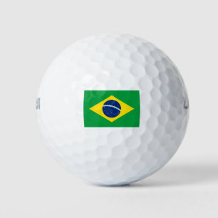 Flagge Brasiliens Golfball
