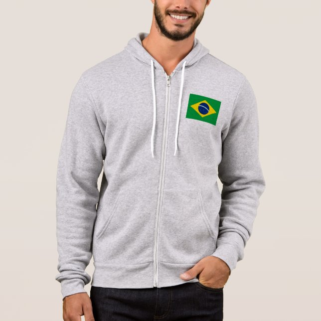 Flagge Brasiliens Hoodie (Vorderseite)