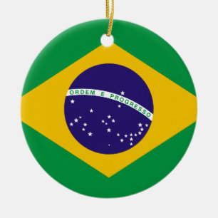 Flagge Brasiliens Keramikornament