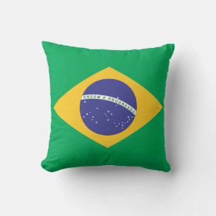 Flagge Brasiliens Kissen