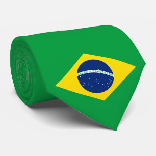 Flagge Brasiliens Krawatte