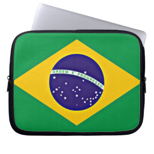 Flagge Brasiliens Laptopschutzhülle