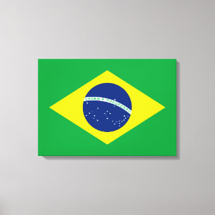 Flagge Brasiliens Leinwanddruck