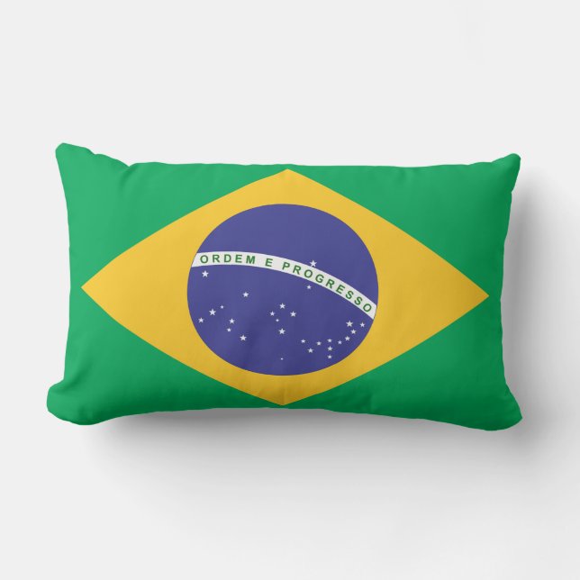 Flagge Brasiliens Lendenkissen (Vorderseite)