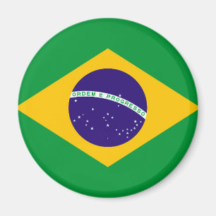 Flagge Brasiliens Magnet
