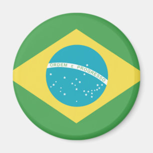 Flagge Brasiliens Magnet