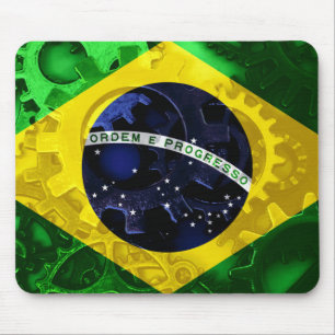 Flagge Brasiliens Mousepad