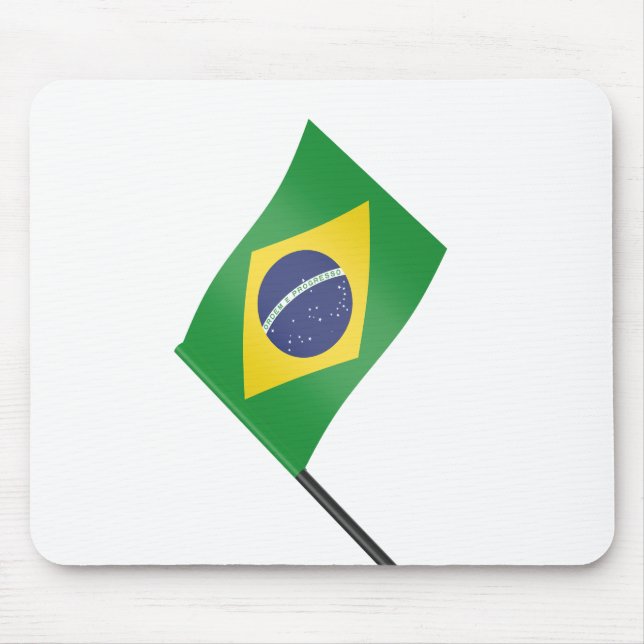 Flagge Brasiliens Mousepad (Vorne)