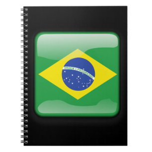 Flagge Brasiliens Notizblock