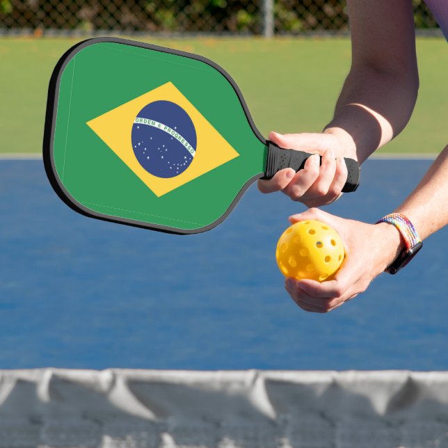 Flagge Brasiliens Pickleball Schläger (InSitu)
