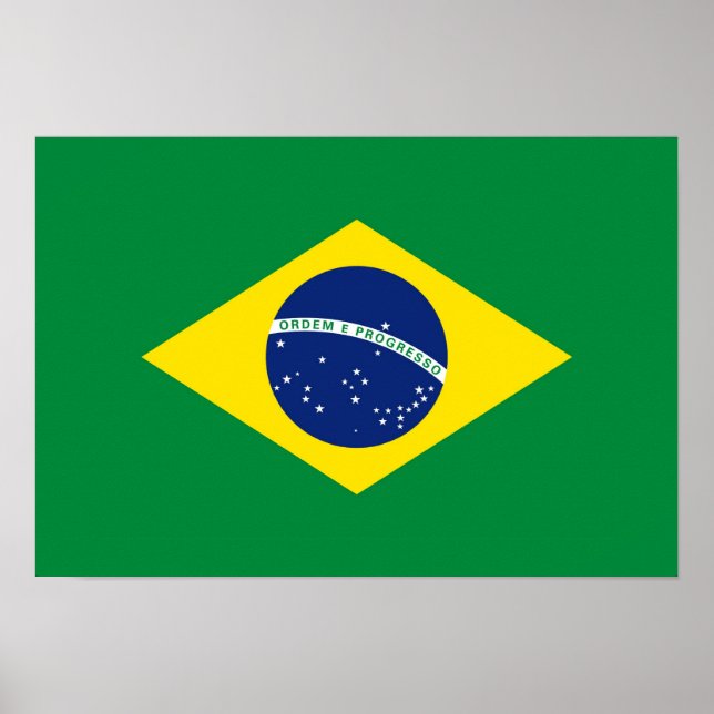 Flagge Brasiliens Poster (Vorne)