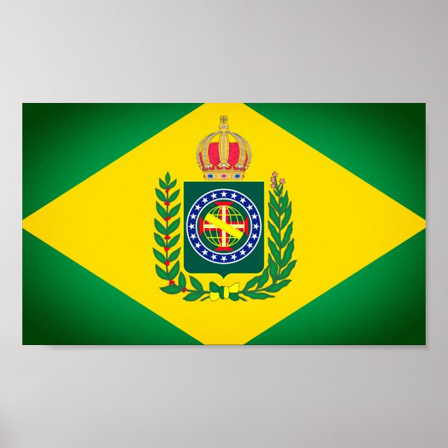 Flagge Brasiliens Poster (Vorne)