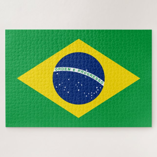 Flagge Brasiliens Puzzle (Horizontal)