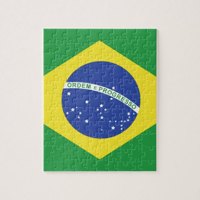 Flagge Brasiliens Puzzle (Vertikal)