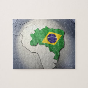 Flagge Brasiliens Puzzle