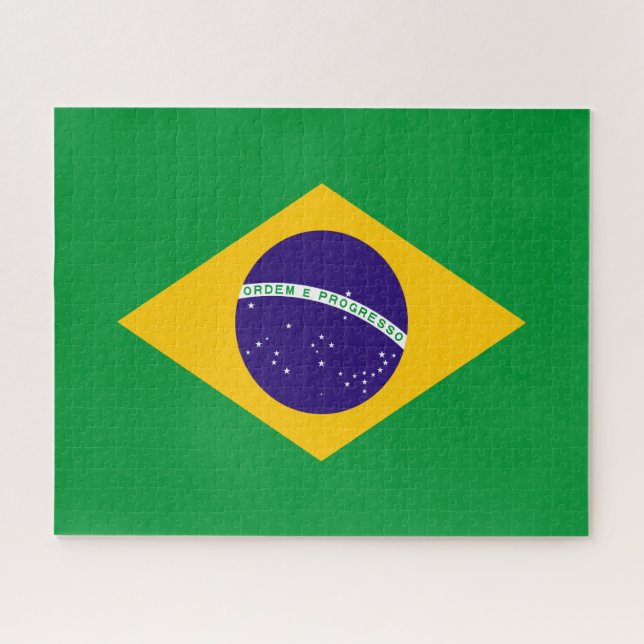 Flagge Brasiliens Puzzle (Horizontal)