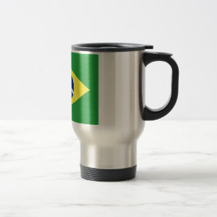 Flagge Brasiliens Reisebecher