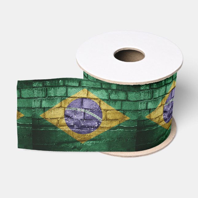 Flagge Brasiliens Ripsband (Spule)
