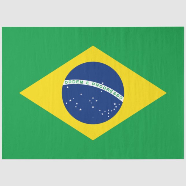 Flagge Brasiliens Seidenpapier (Vorderseite)